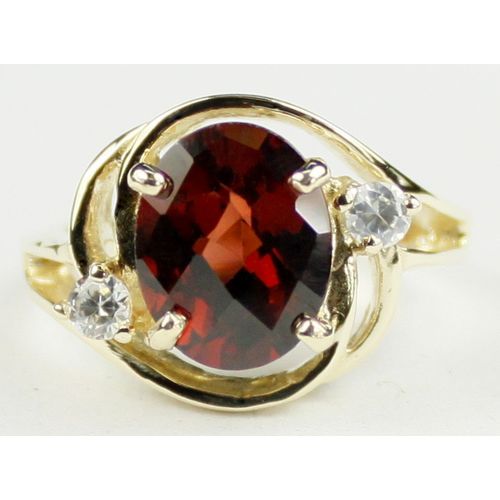 Mozambique Garnet, 10KY Gold Ring, R021