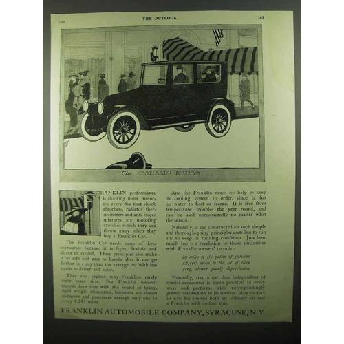 1920 Franklin Sedan Ad