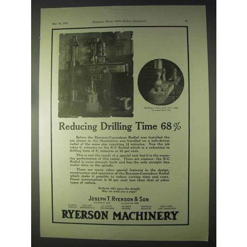 1922 Ryerson-Conradson Radial Ad - Drilling Time