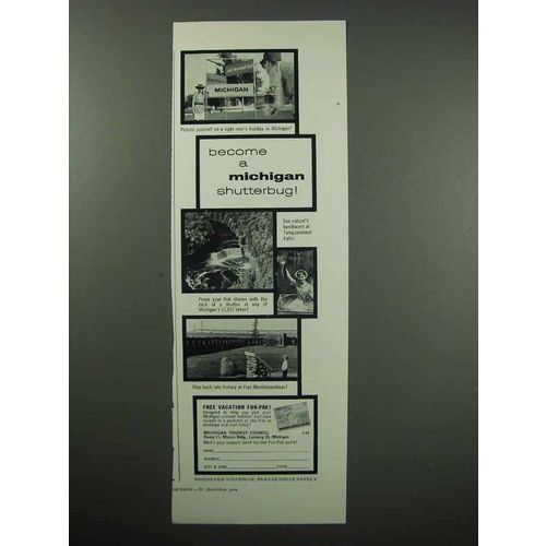1960 Michigan Tourism Ad - Become a Shutterbug