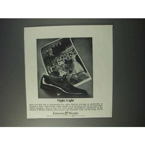1963 Johnston & Murphy Shoes Ad - Night-Light