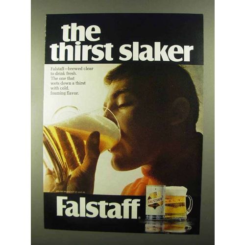 1968 Falstaff Beer Ad - Thirst Slaker