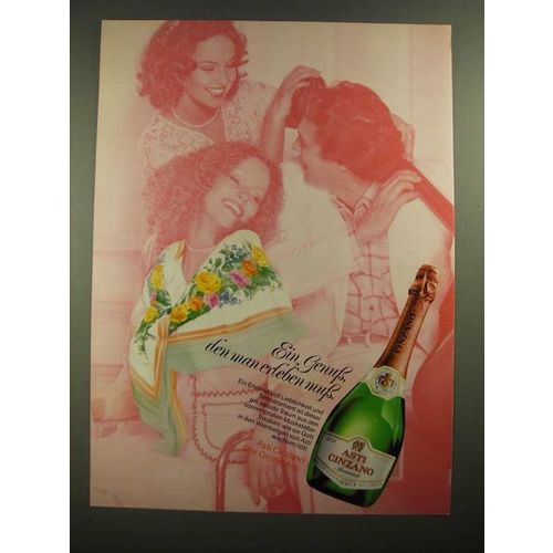 1979 Asti Cinzano Champagne Ad - in German