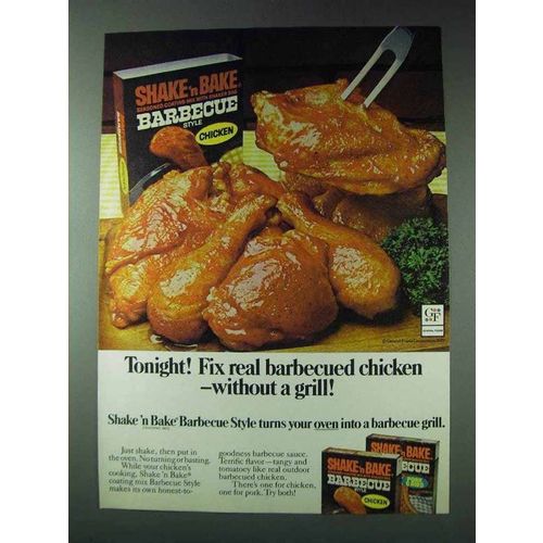 1978 Shake 'n Bake Barbecue Style Ad - Tonight!