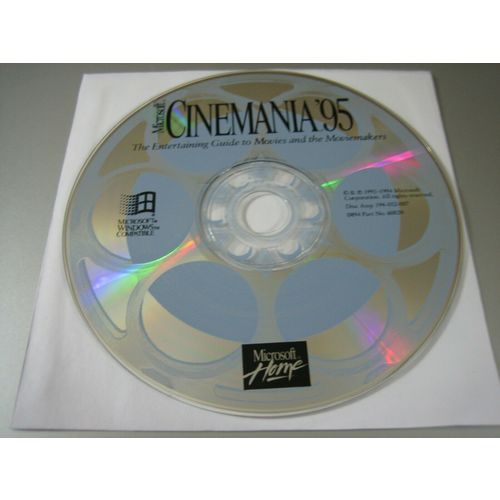 Microsoft Cinemania '95 (PC, 1994) - Disc Only!!!