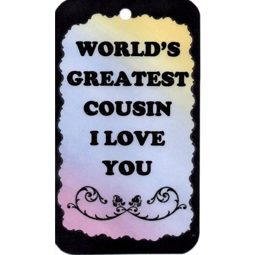 2019 Family Friendship Saying World's Greatest Cousin Love You Sign Magnet Gift