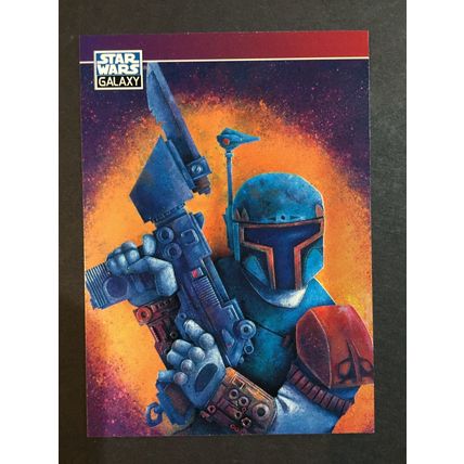 Star Wars Galaxy: Series 2 Trading Cards promo card P6 (Boba Fett), Topps 1994