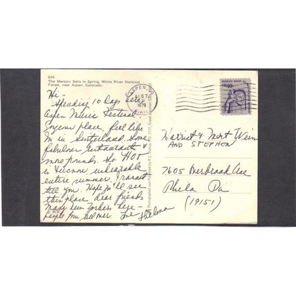 Used Postcard 1592 10c Justice CV02864