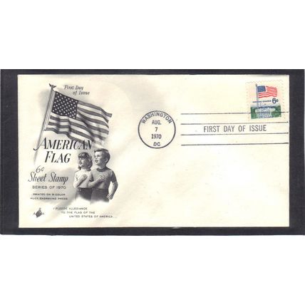 FDC Art Craft 1338A 6c Flag (Cachet-U/A) CV41226
