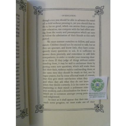 THE EDUCATION OF A DAUGHTER by ARCHIBISHOP FENELON reprint written in 1687