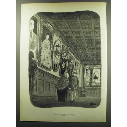 1949 Cartoon by Chas Addams - Ours is a very old family