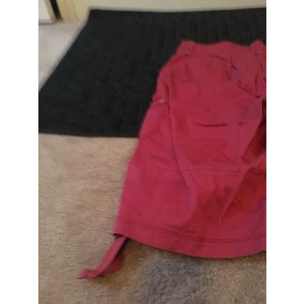Lee Casual Women's Maroon Capri Pants Zip Pockets Size 8