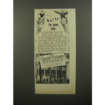 1953 The Gideon Putnam Hotel Ad - Burst to new life