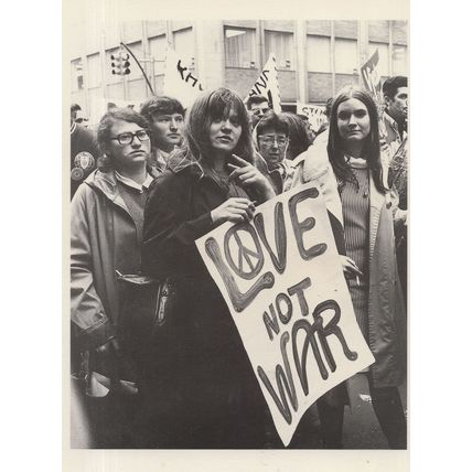 Vietnam War Riot 1965 Protest at United Nations Photo Award Postcard