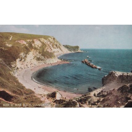 Colour Postcard - Man o' War Rock, Lulworth, Dorset
