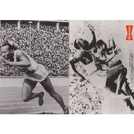 Jesse Owens Olympic Games Athletics 2x Postcard s