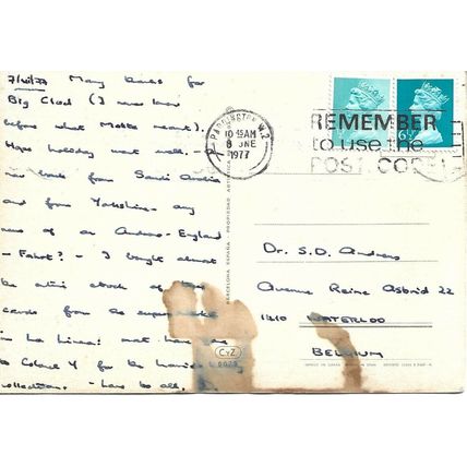 Social History Postcard 1977 Family (1200)