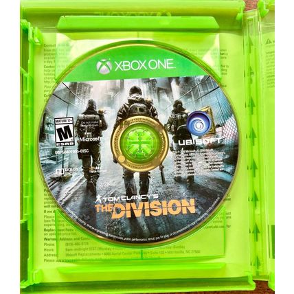 The Division X-BOXONE Tom' Clancy's DVD (2016) Mature 17+