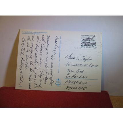 FJALLBACKA, SWEDEN used postcard 1999 postmark =