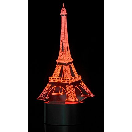 3D Eifel Tower Laser Cut Precision LED Lights