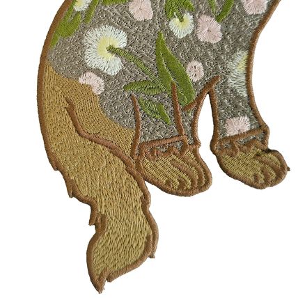 Sew on Cat Patch Embroidered Cat in a Jumper 24cm x 12cm Embellishment P361