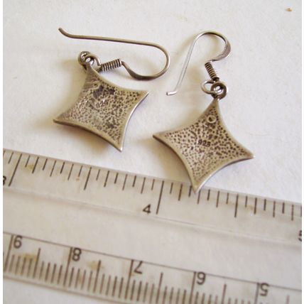 925 Earrings Mother-of-Pearl Pastel Pink & Blue Pierced Drops Sterling Silver