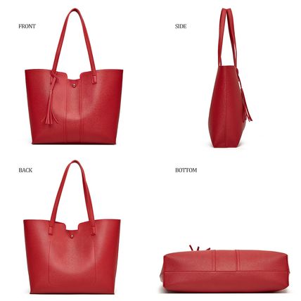 Women Pu Leather Handbag Messenger Shoulder Bag Lady Tote Purse Crossbody Red