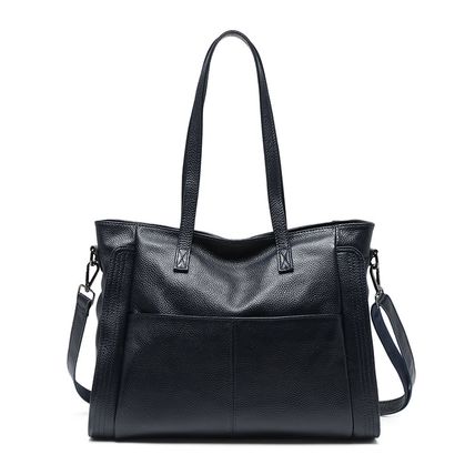 Genuine Leather Women Trendy Hobo Bag Shoulder Handbag Black