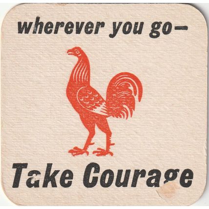 BEER MAT - COURAGE BARCLAY&SIMMONDS -CLIFTON SUSPENSION BRIDGE- (Cat 016)-(1962)