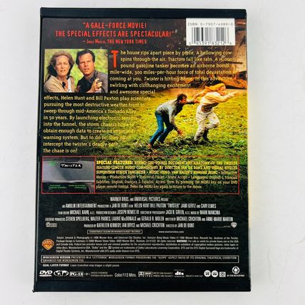 TWISTER DVD Bill Paxton Helen Hunt Jami Gertz Philip Seymour Hoffman Cary Elwes