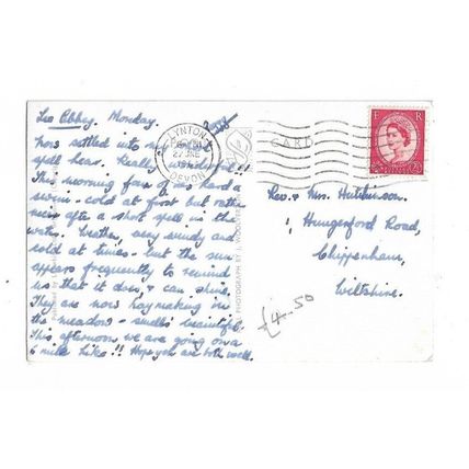 Lee Abbey, Ilfracombe, Devon, RP Postcard.