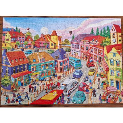 Small Town Life 1000 piece jigsaw puzzle