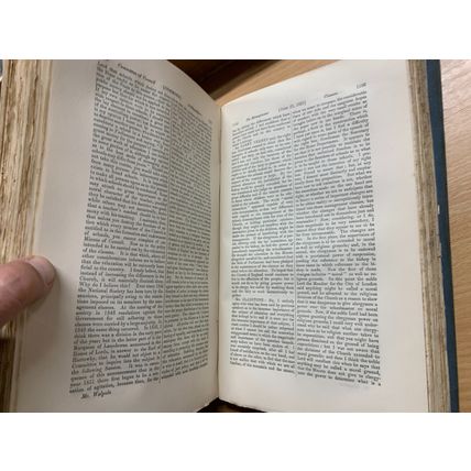 RARE* 1852 "HANSARD'S PARLIAMENTARY DEBATES FOR THE YEAR 1852" 1.3kg BOOK (P7)