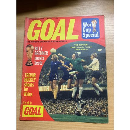 GOAL MAGAZINE #264 22 SEPT 1973 UK FOOTBALL MAGAZINE - WORLD CUP SPECIAL (LL)