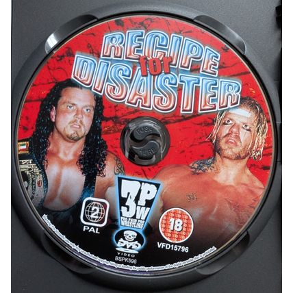 Wrestling 3PW RECIPE FOR DISASTER DVD (2003) Sabu Terry Funk WWE AEW NXT ECW CZW
