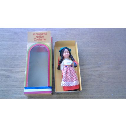 Nationality Costume Doll (Switzerland) with Sleeping Eyes (Boxed) - VINTAGE