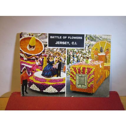 JERSEY BATTLE OF FLOWERS MUSEUM, CHANNEL ISLES unused postcard by John Hinde a =