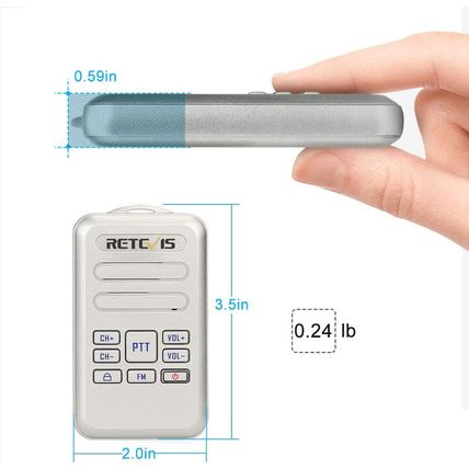 Retevis RT20 Walkie Talkies for Adults, Wearable Small Walkie Talkie for Seniors