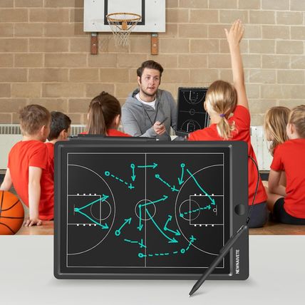 Electronic Basketball Coach Board - Premium Tactical Marker Board with Large LCD