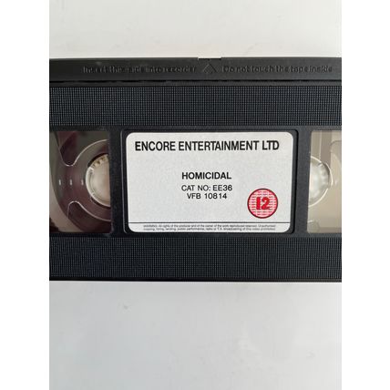 HOMICIDAL (1961) - UK VHS TAPE, 1995