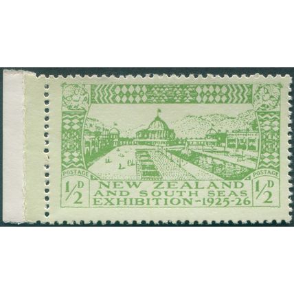 New Zealand 1925 ½d yellow-green on green Dunedin Exhibition SG463 unused