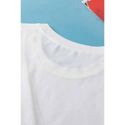 White Crew Neck Pleated Tank Top