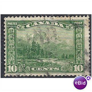 Canada 1928 SG281 10c Green Good+ Used (crease). .