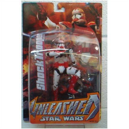 STAR WARS ' UNLEASHED ' SHOCK TROOPER action figure