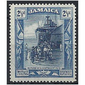 Jamaica 1921 SG98 2 1/2d Deep Blue & Blue Mounted Mint .. .
