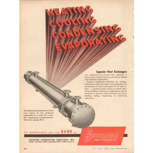 superior combustion industries 1953 heat cool evaporate vintage ad2