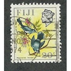 FIJ 1971 20c BIRDS AND FLOWERS' FINE USED (EBID48-164)