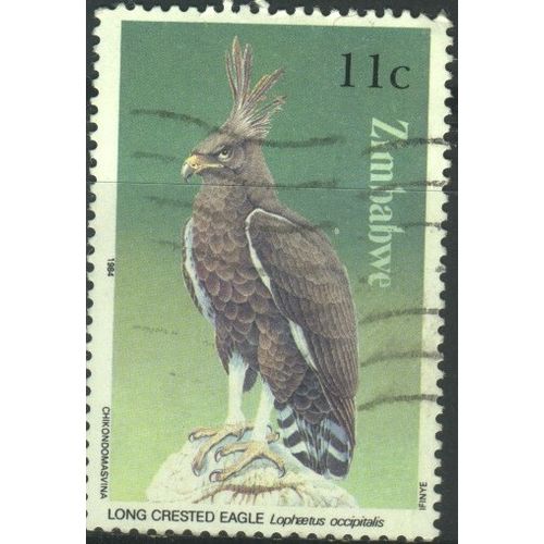 Zimbabwe 1984 - SG648 - 11c - Long Crested Eagle - used