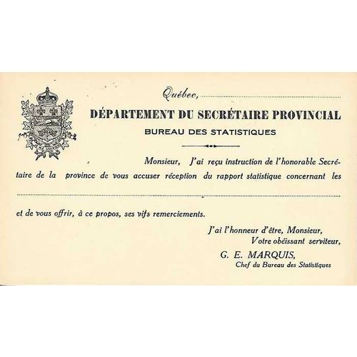 Canada #P33K Admiral Postal Card MINT 3 ADDRESS LINES UNLISTED Quebec Official