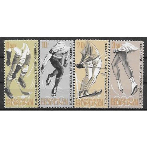 Burundi N° 75 76 78 79 YVERT NEUF ** ( MNH )